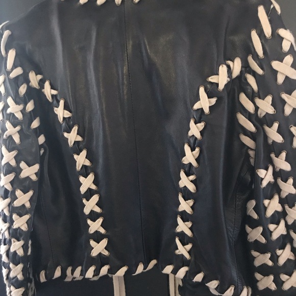 Vintage MOSCHINO couture leather jacket..ONE OF A KIND - Picture 2 of 9
